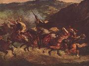 Eugene Delacroix Marokkanische Fantasia oil painting on canvas